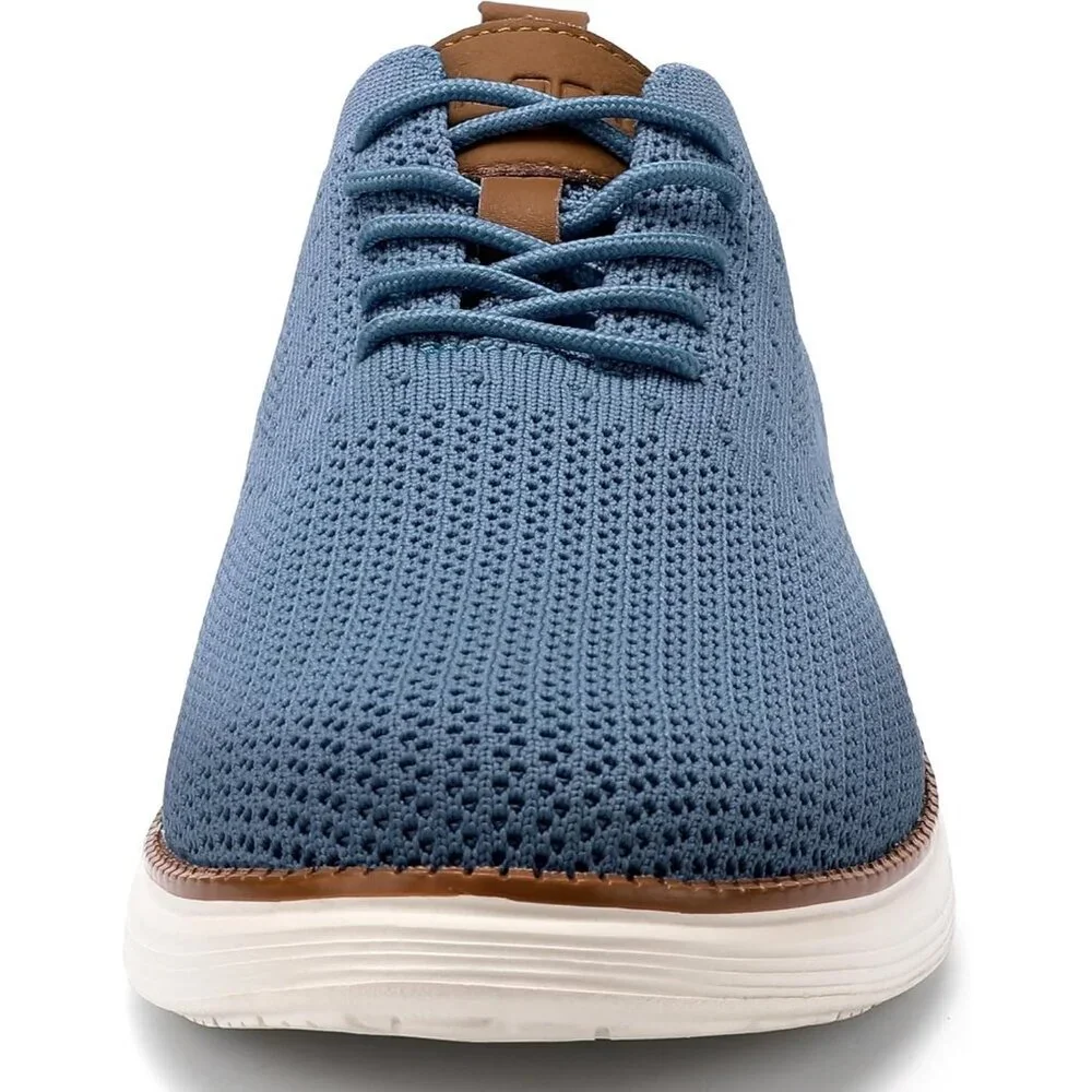 ⚡Men Light Blue Oxford Business Mesh Breathable Tennis Comfortable Walking Shoes